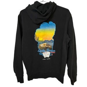 Lucky Beaver Bar & Burger Lake Tahoe Black Men’s M Hoodie Rare